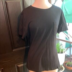 Duluth Trading Co 40 Grit Black Tee with Front Pocket women’s size XL